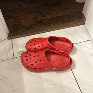 Red Crocs